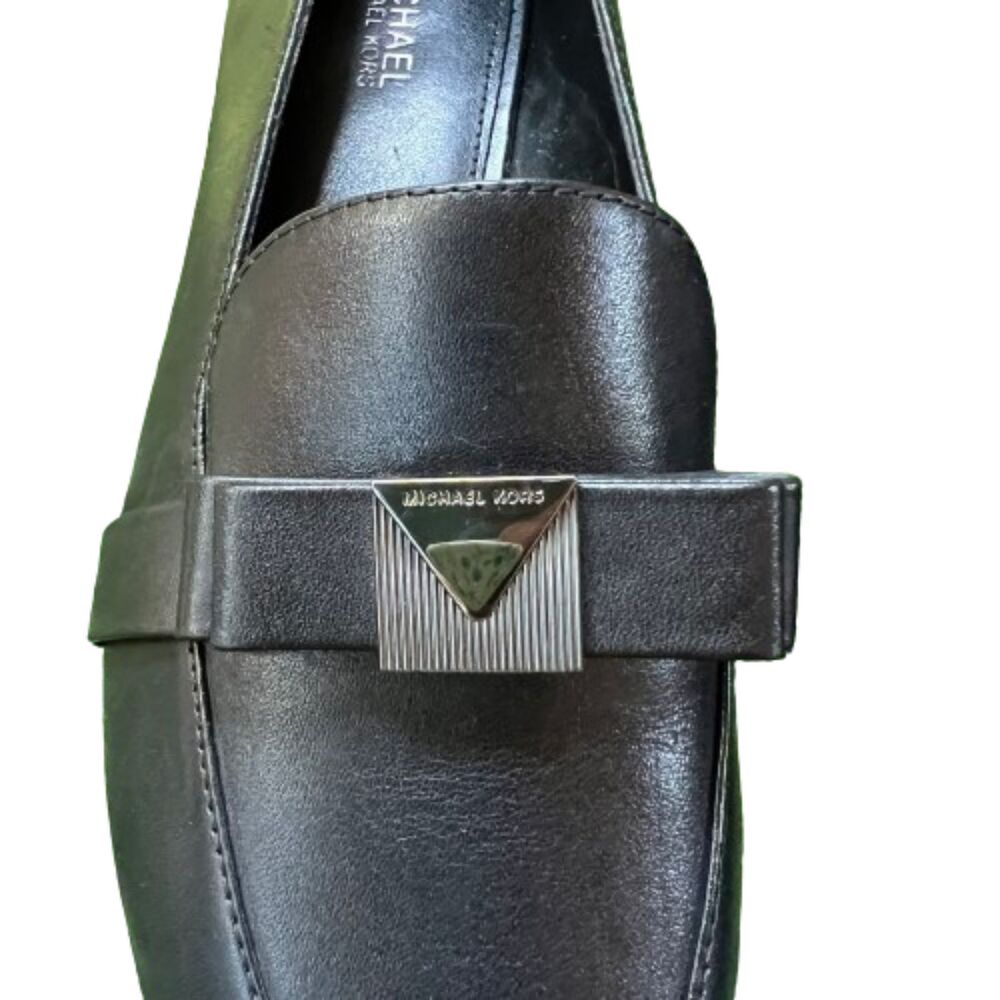 Michael Kors Women's  Black Leather Loafers Size 6.5M - Picture 3 of 8